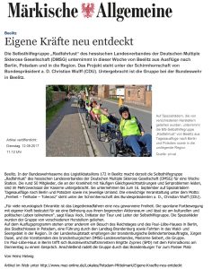 12.09.2017 Märkische Allgemeine